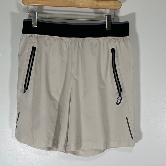 Asics Other - Asics Men's Beige Athletic Shorts